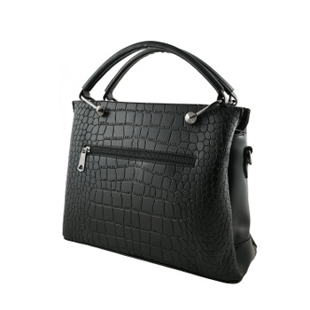 Дамска черна чанта Merteller Bags Croco