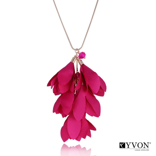 Сатенено дамско колие YVON Pink Temptation