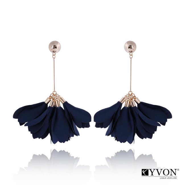 Дамски обеци от сатен YVON Miss Charming Dark