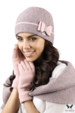 Дамски шал KAMEA BOLONIA в цвят пепитено розово