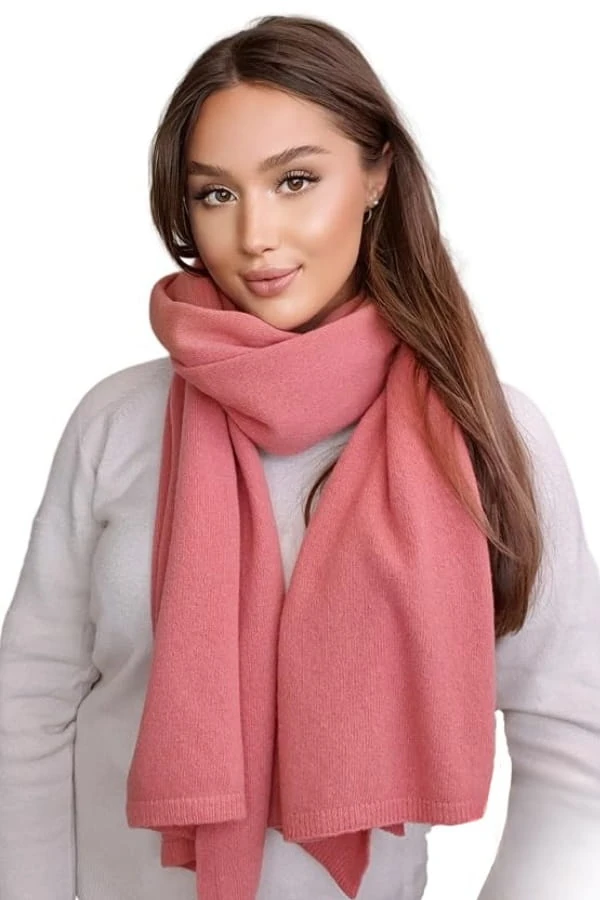Дамски шал КАМЕА в цвят корал