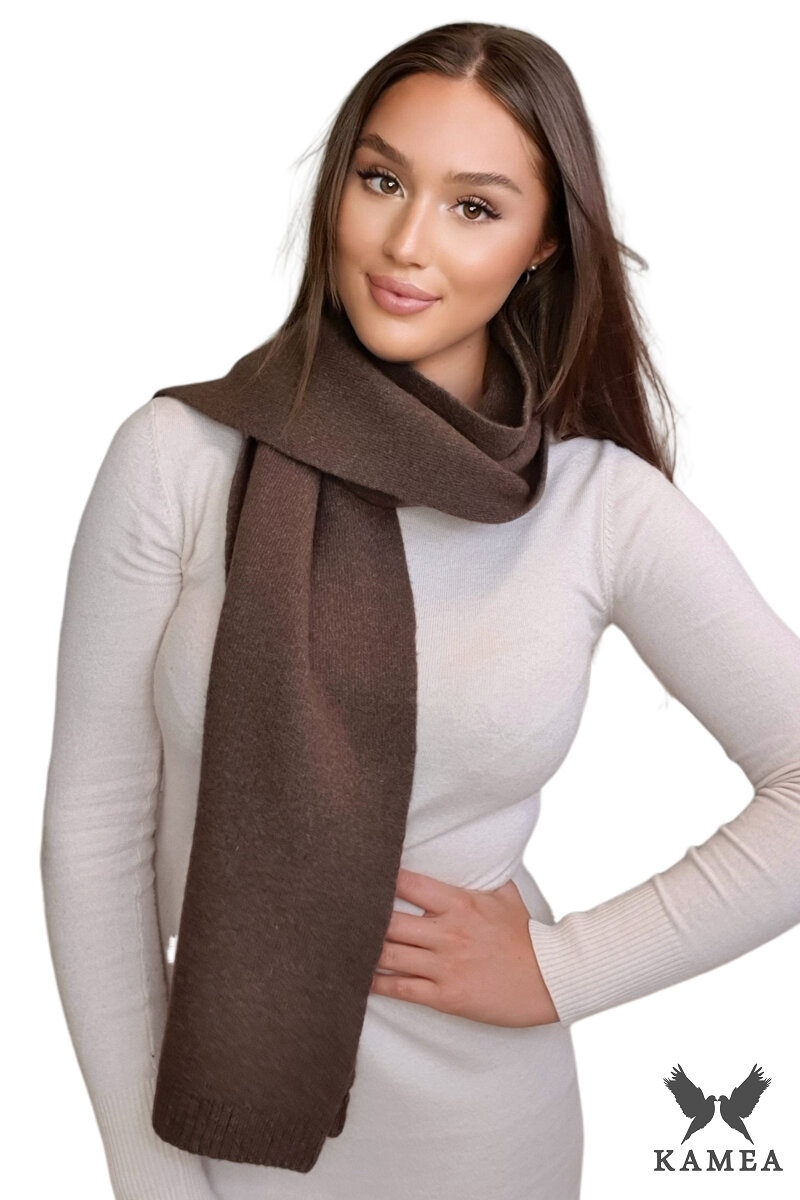 Дамски зимен шал KAMEA в кафяво