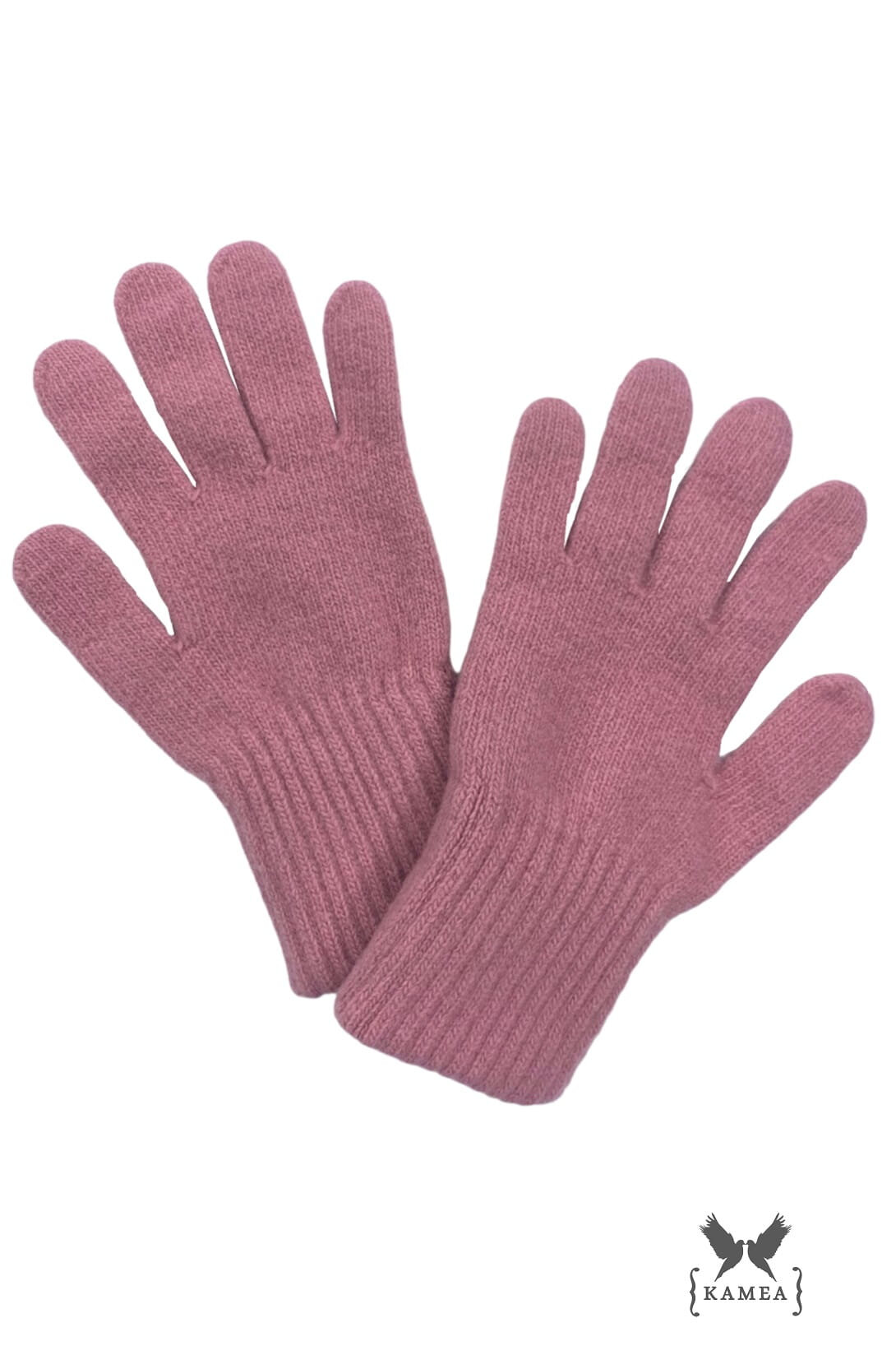 Дамски ръкавици KAMEA в цвят пепел от рози