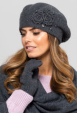 Стилна барета KAMEA в тъмносиво - модел BARCELONA