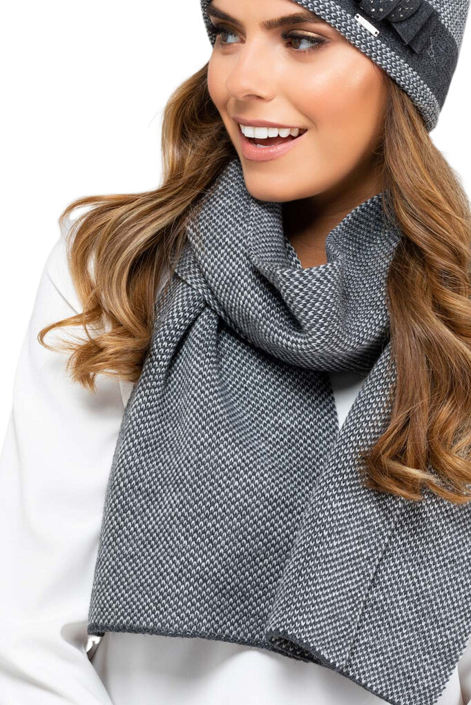 Дамски шал KAMEA KATALONIA в пепитено сиво