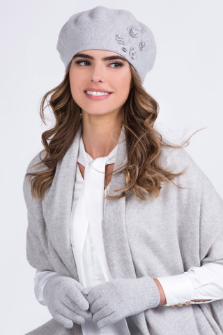 Стилна светлосива барета KAMEA - модел ARIEL